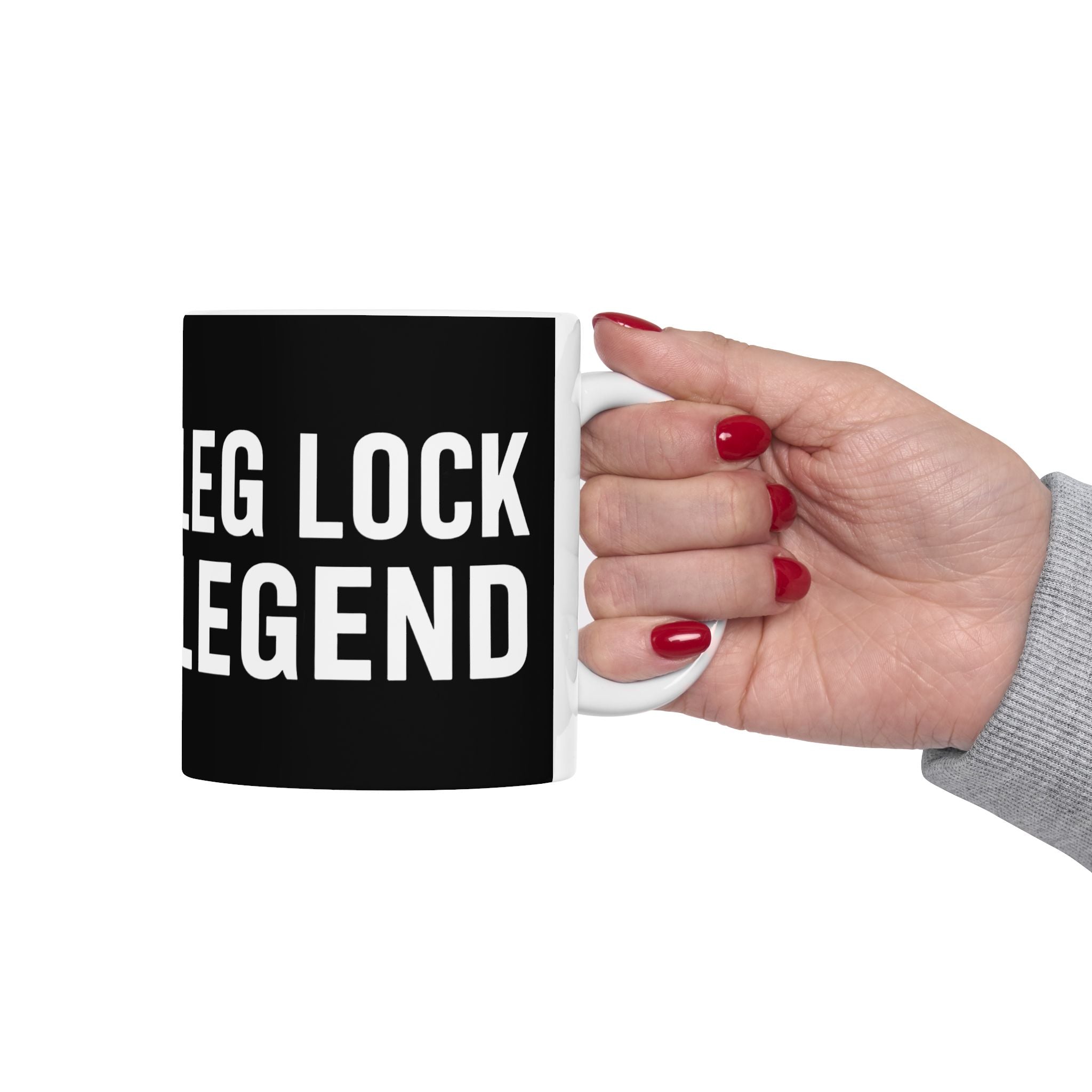 Brazilian Jiu Jitsu Leg Lock Legend BJJ Ceramic Mug | Brazilian Jiu Jitsu Gifts (11oz)