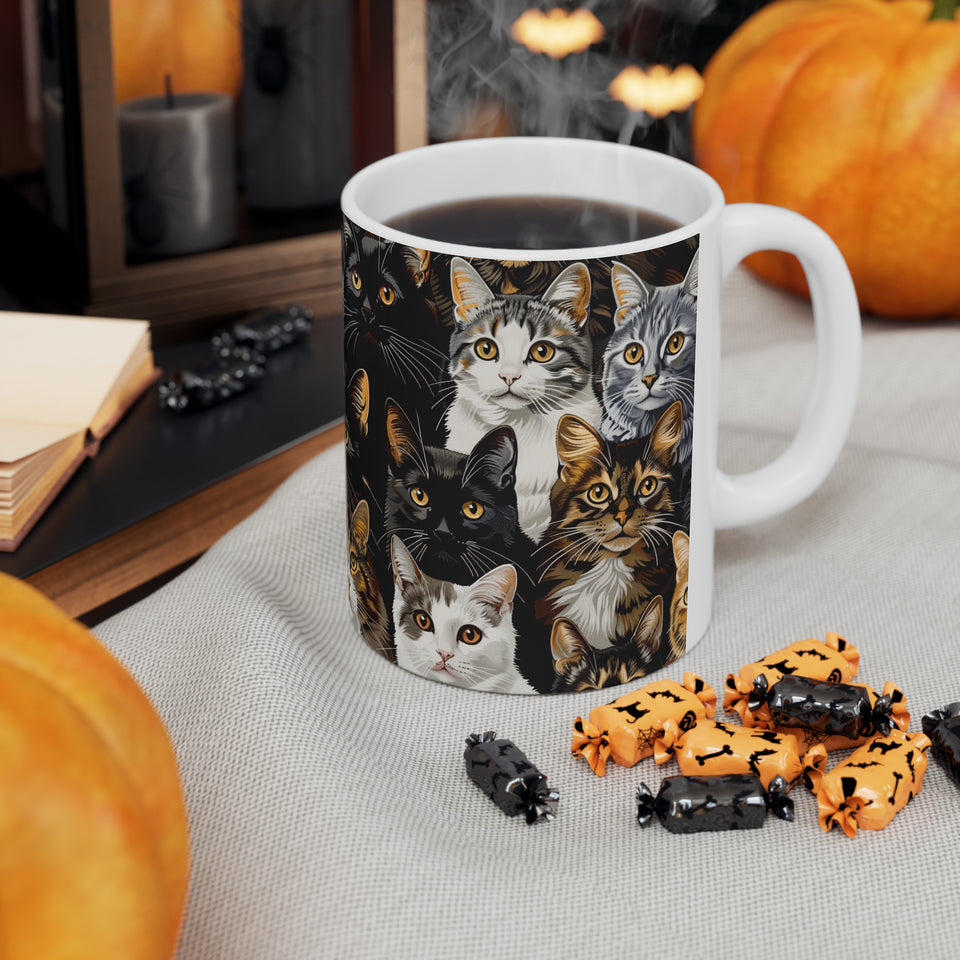 Cute Cats Mug | Cat Coffee Mug | Cute Cat Gift | Funny Cat Presents | Cat Mug 1 11oz