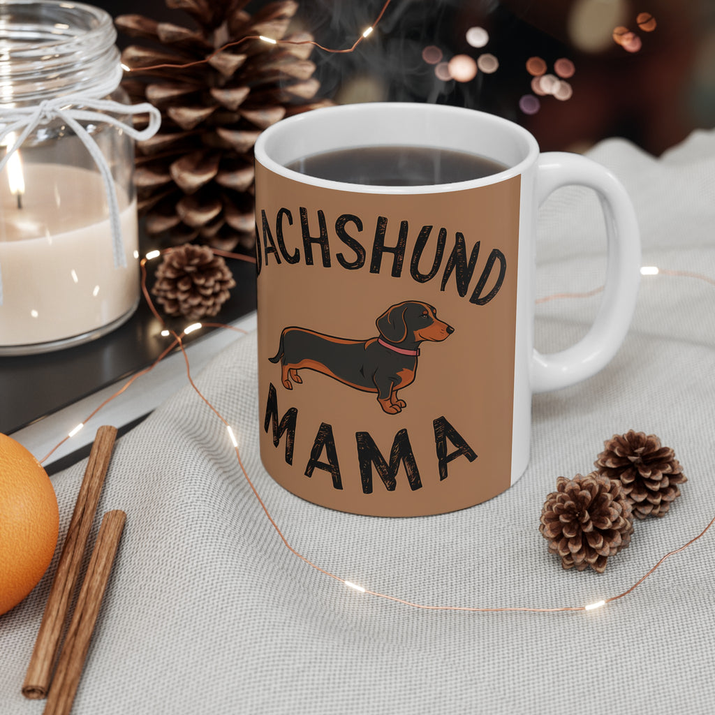 Dachshund Mama Mug | Dachshund Gift | Dachshund Merchandise | Weiner Dog Gifts | Dachshund Presents Ceramic Mug