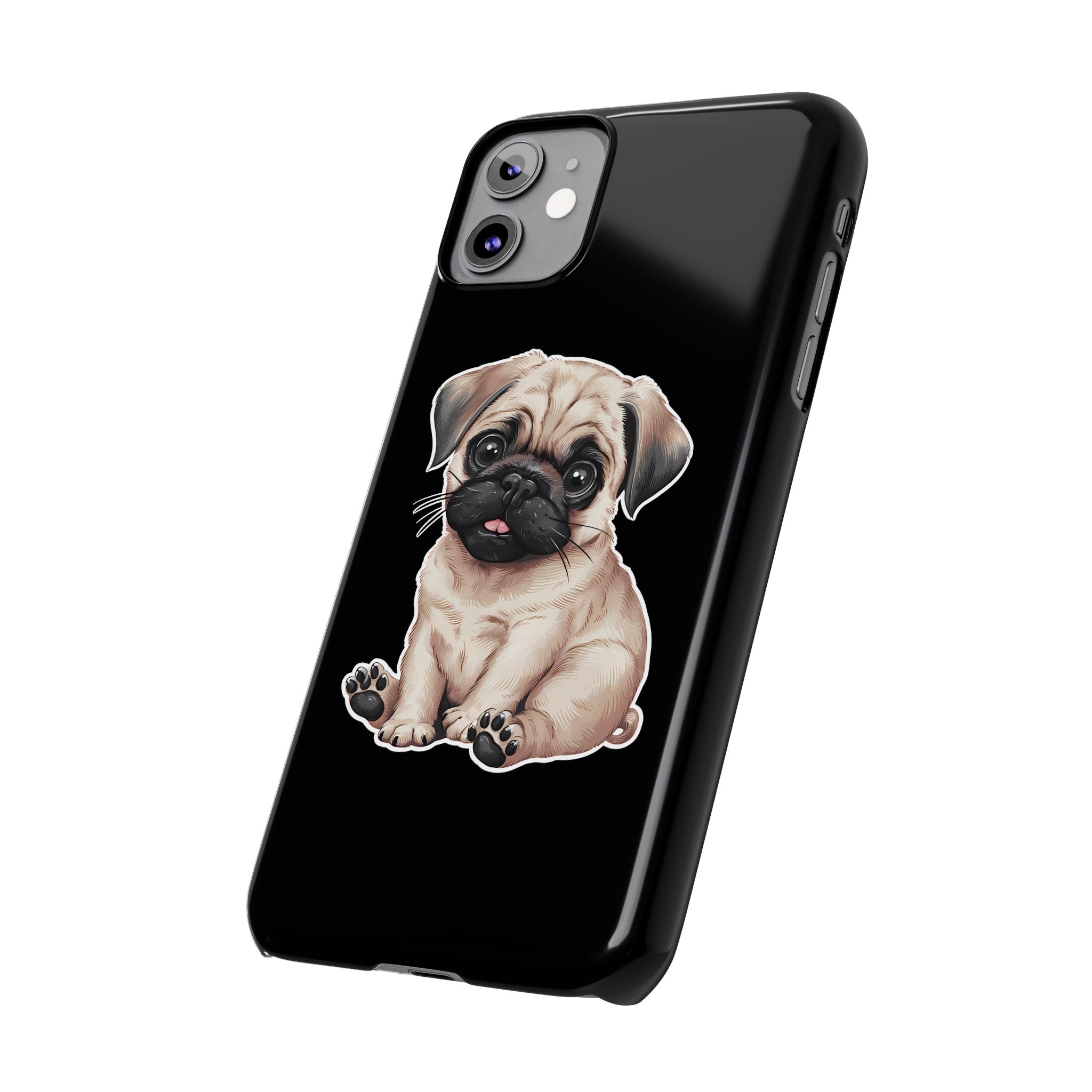 Premium Pug Puppy iPhone Case | Cute Pug Gifts Slim Phone Cases