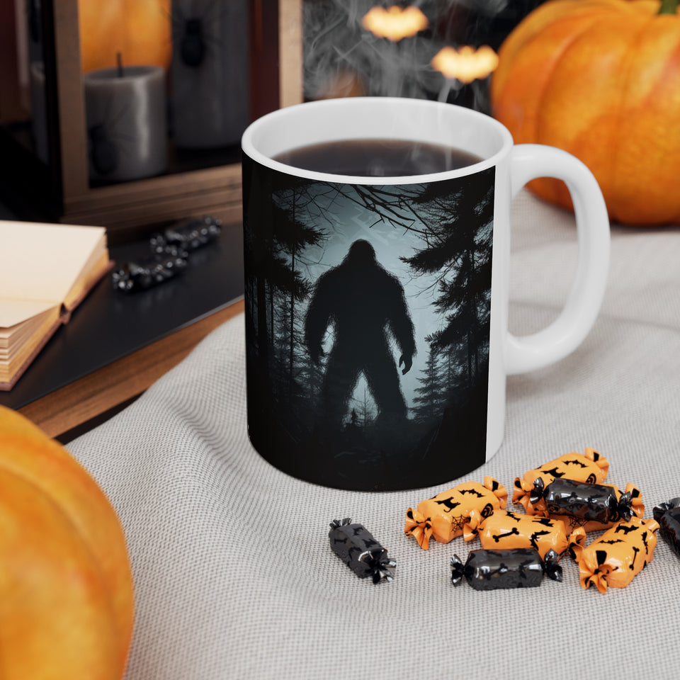 Bigfoot Mug | Bigfoot Gift | Sasquatch Abominable Snowman Ceramic Mug 11oz