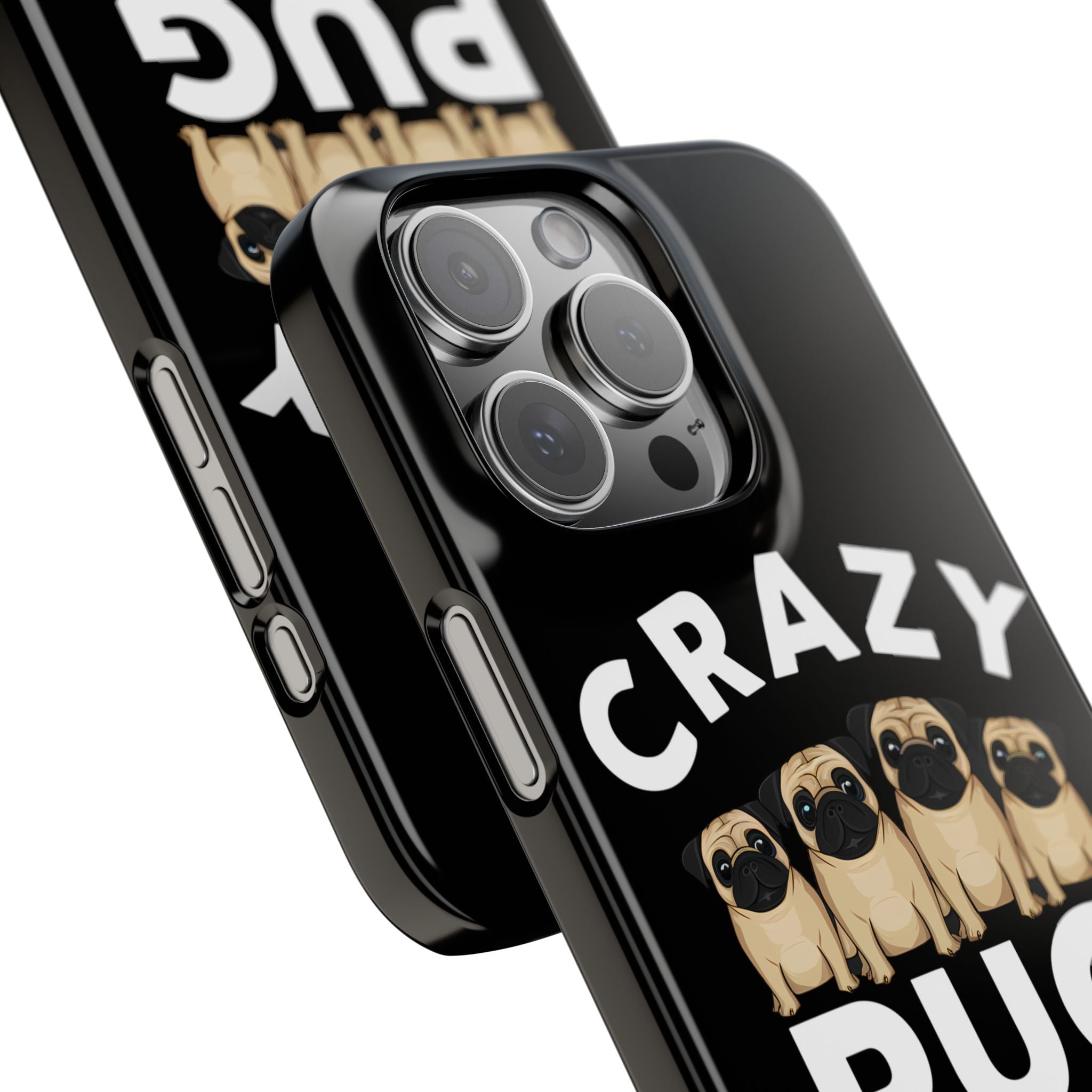 Premium Crazy Pug Lady iPhone Case | Cute Pug Gifts Slim Phone Cases
