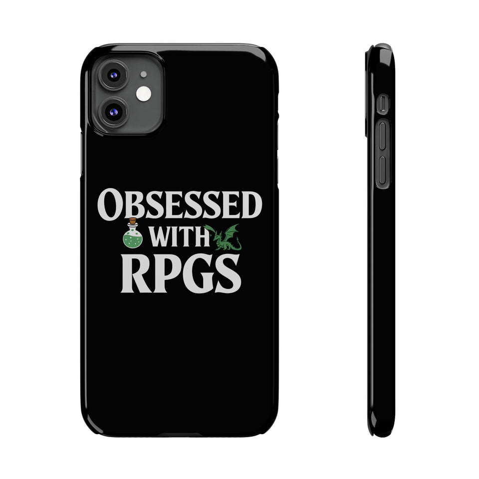 Premium Obsessed With RPGs iPhone Case | Role Playing Game Slim Phone Cases