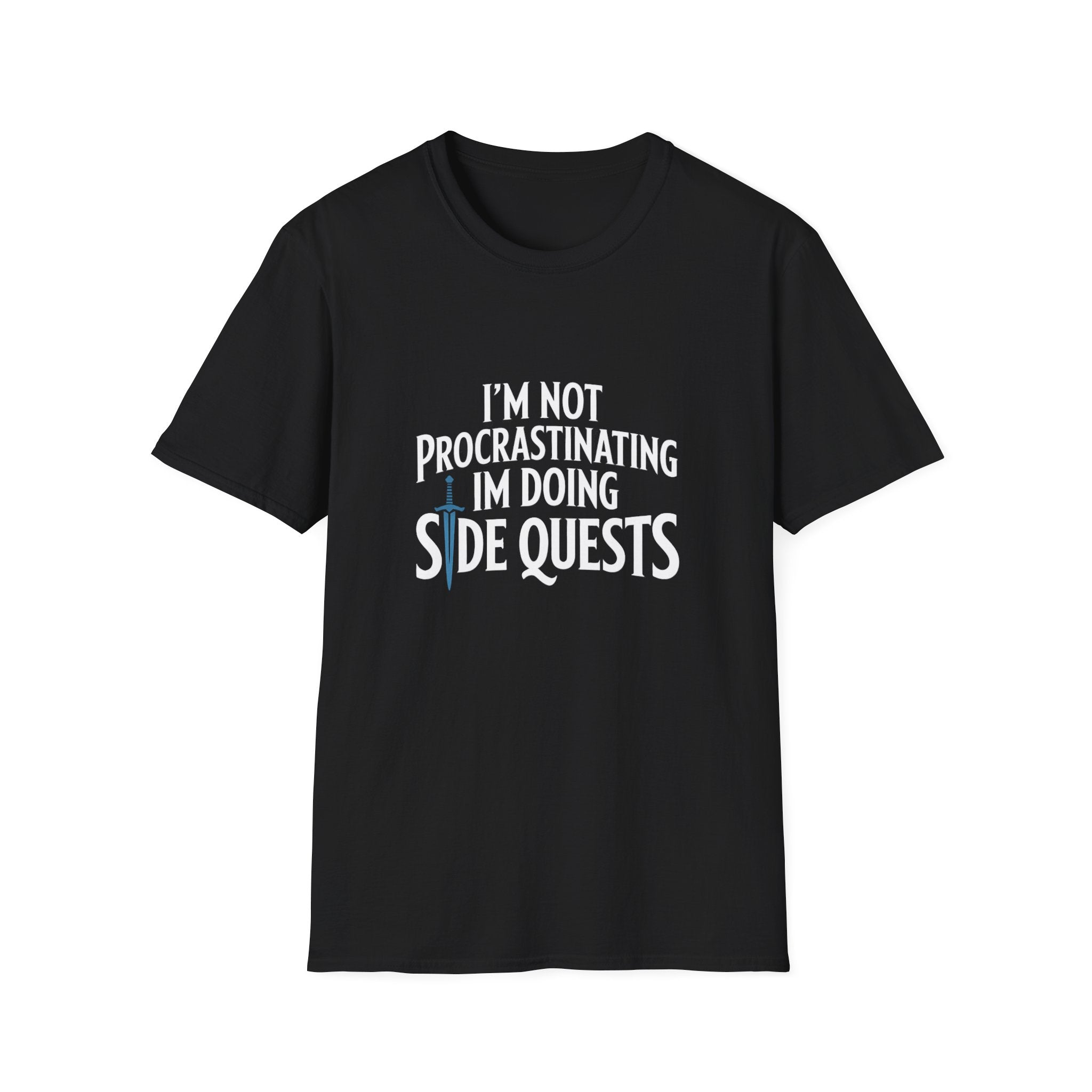 RPG 'I'm Not Procrastinating, I'm Doing Side Quests' T-Shirt