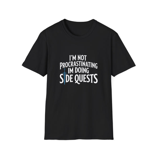 RPG 'I'm Not Procrastinating, I'm Doing Side Quests' T-Shirt