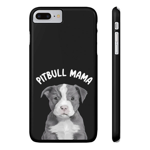Premium Pitbull Mama iPhone Case | Pitbull Gifts Slim Phone Cases