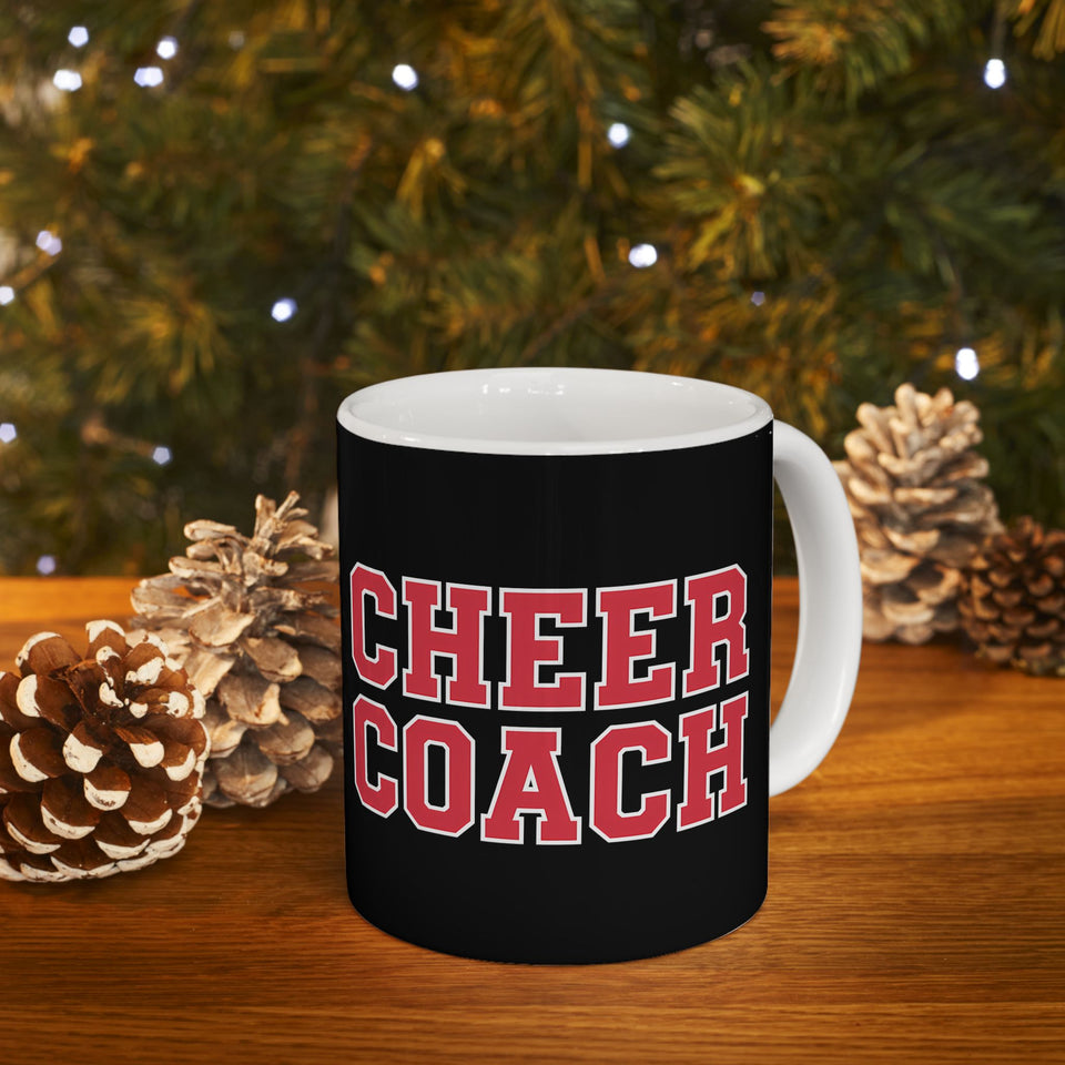 Cheer Coach Cheerleading Coach 2 Ceramic Mug | Cheerleading Coach Gifts (11oz)
