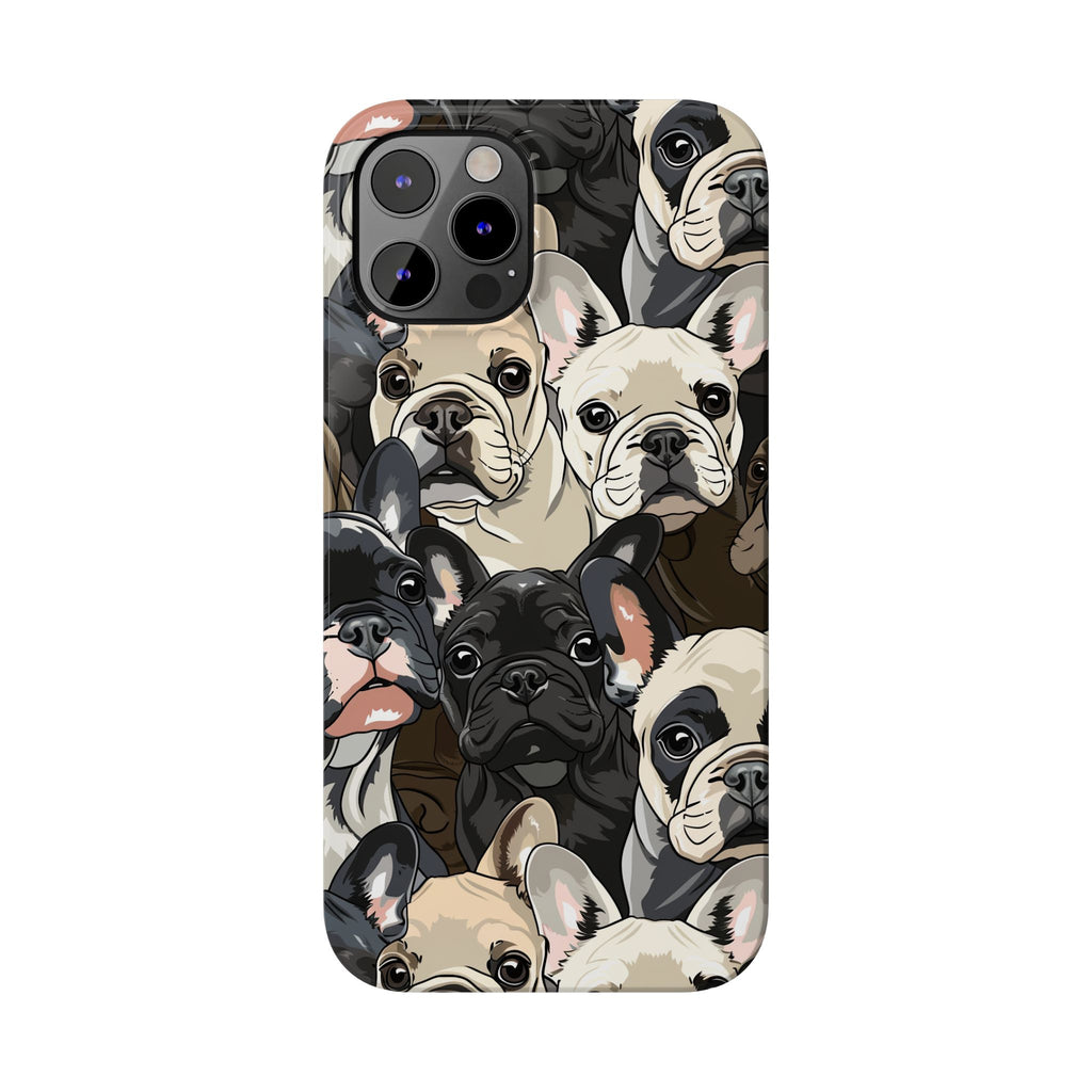 Premium French Bulldogs iPhone Case | Cute Frenchie Gifts Slim Phone Cases