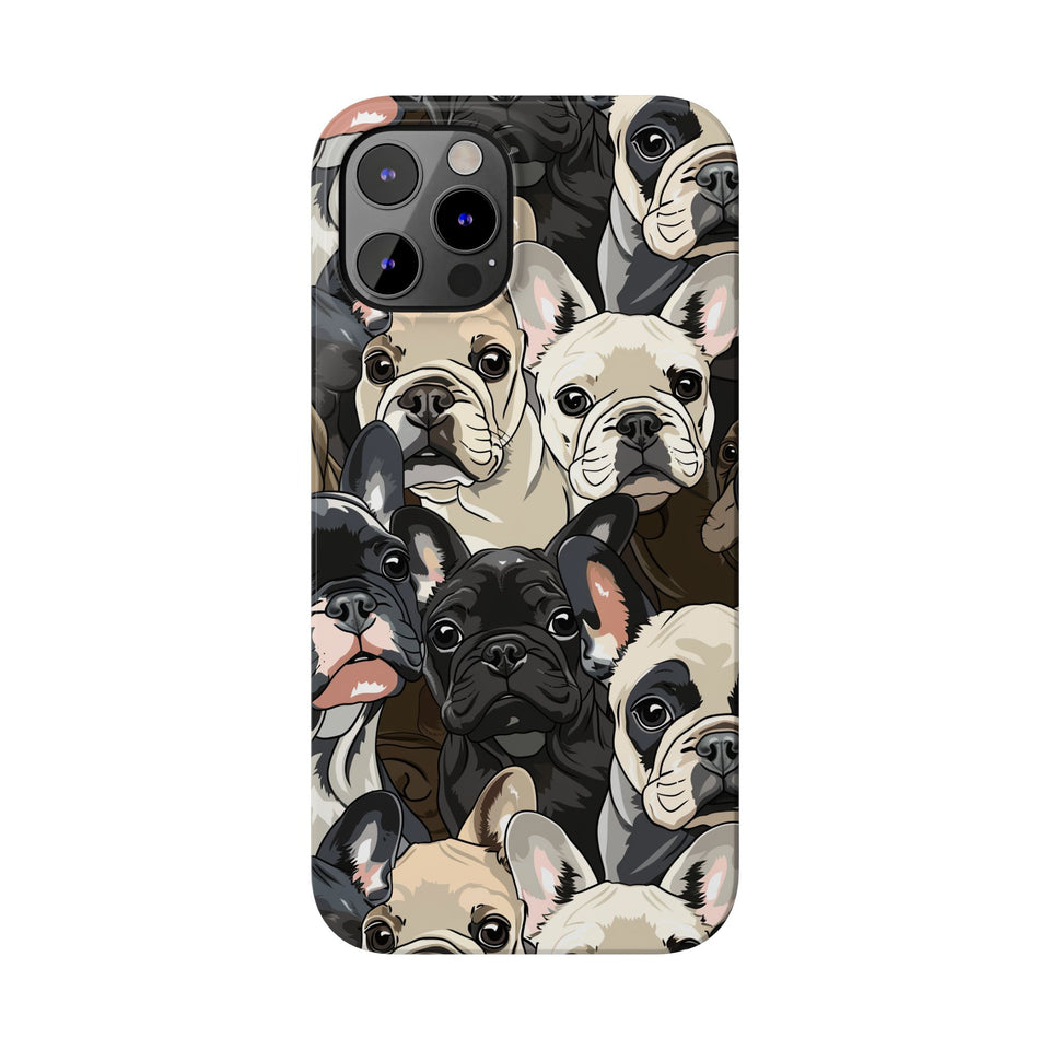Premium French Bulldogs iPhone Case | Cute Frenchie Gifts Slim Phone Cases