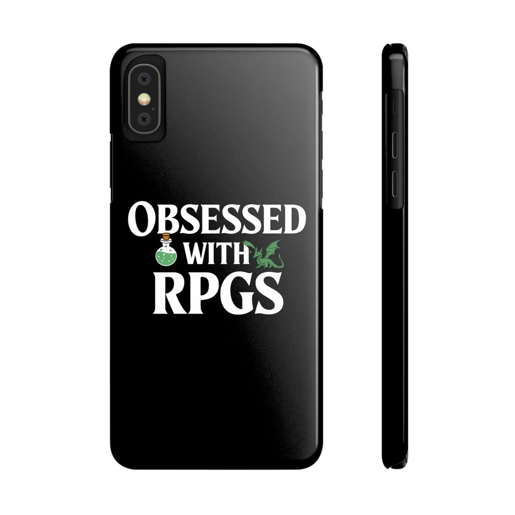 Premium Obsessed With RPGs iPhone Case | Role Playing Game Slim Phone Cases