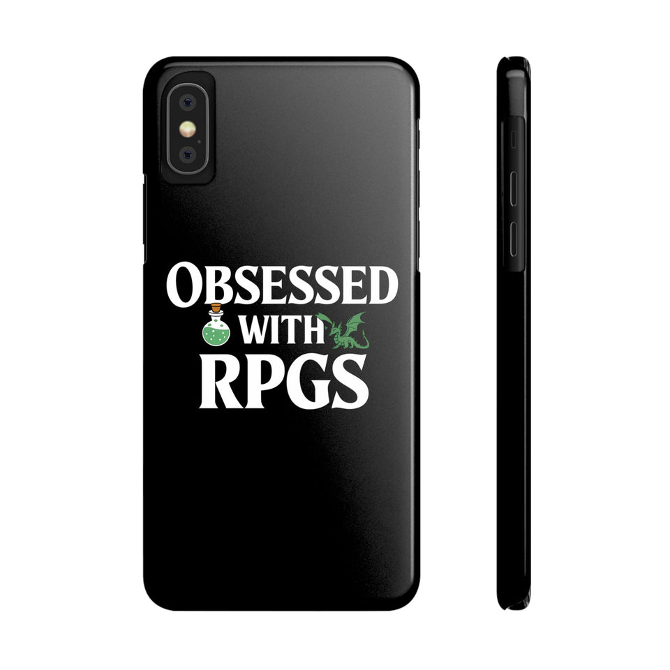 Premium Obsessed With RPGs iPhone Case | Role Playing Game Slim Phone Cases
