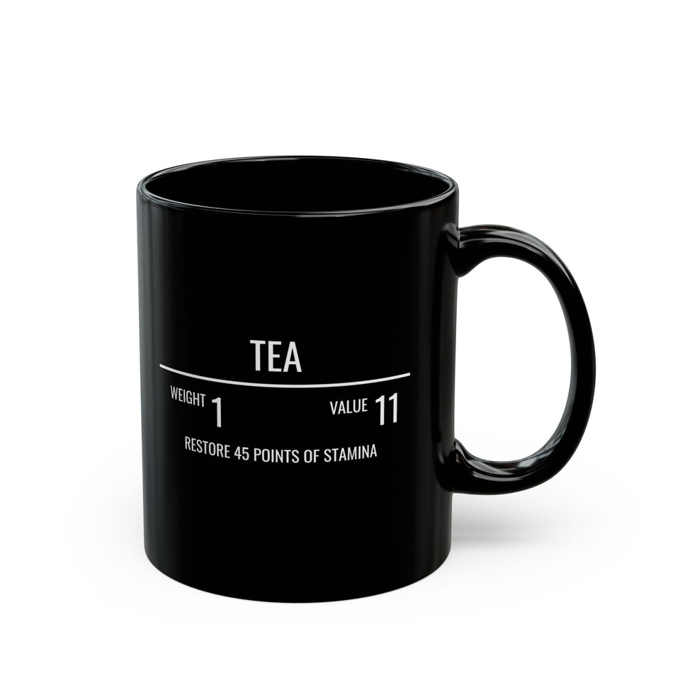 Tea RPG Black Mug