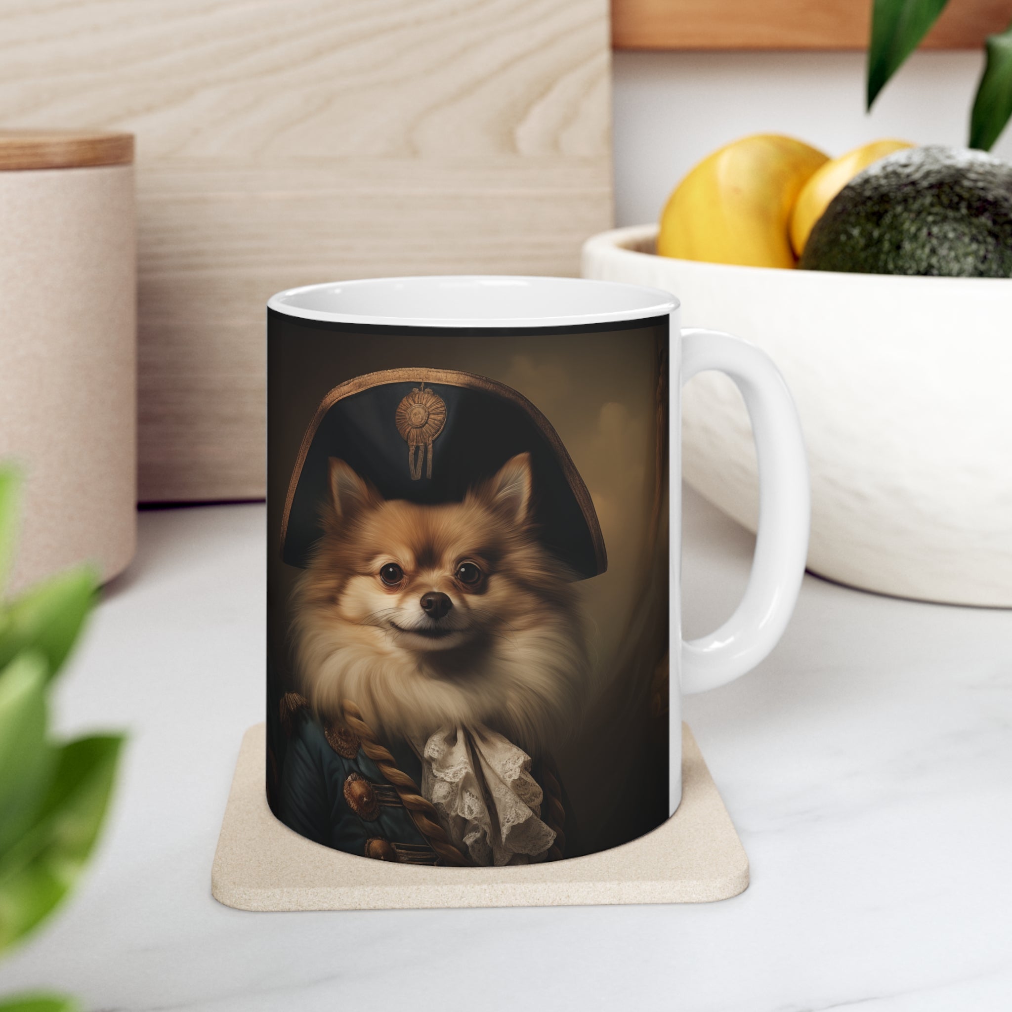 Classical Painting Pomeranian Mug | Pomeranian Coffee Mug | Pomeranian Gifts | Pomeranian Presents | Pomeranian Mug 11oz