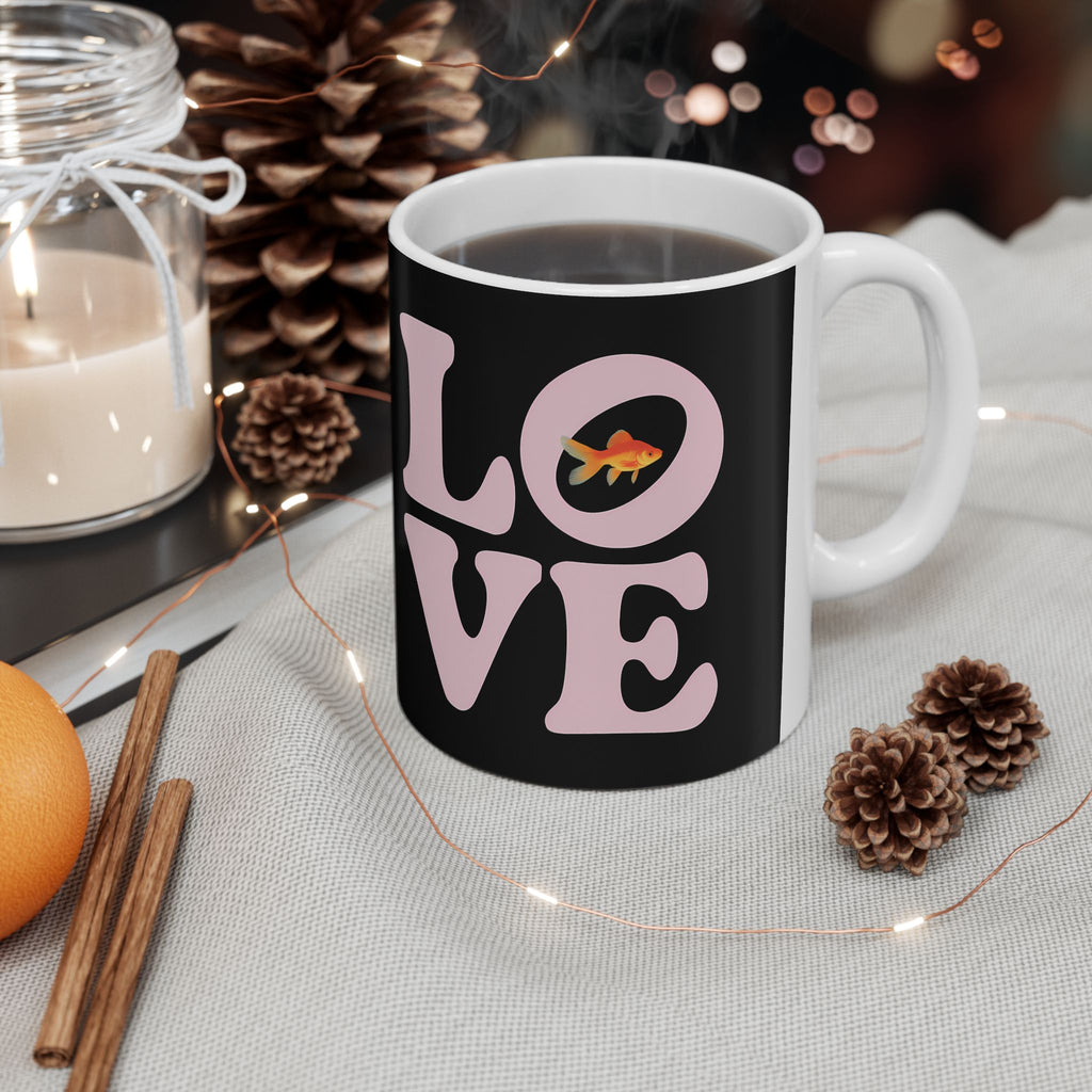 Sweet Love Goldfish Mug | Goldfish Coffee Mug | Cute Goldfish Coffee Mug 11oz