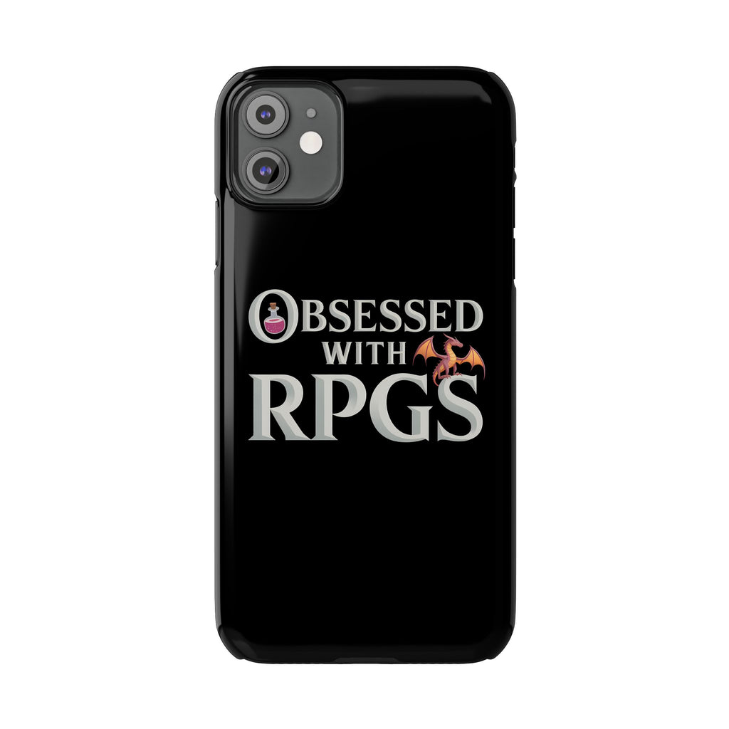 Premium Obsessed With RPGs iPhone Case | Fantasy Role Playing Game Slim Phone Cases