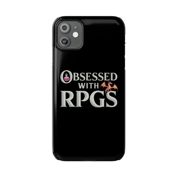 Premium Obsessed With RPGs iPhone Case | Fantasy Role Playing Game Slim Phone Cases