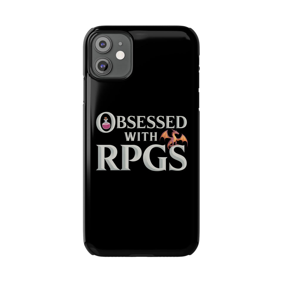 Premium Obsessed With RPGs iPhone Case | Fantasy Role Playing Game Slim Phone Cases