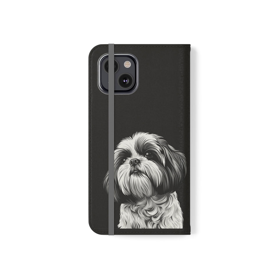 Shih Tzu Phone Case | Shih Tzu Wallet Phone Case | IPhone & Samsung Galaxy Shih Tzu Flip Cases