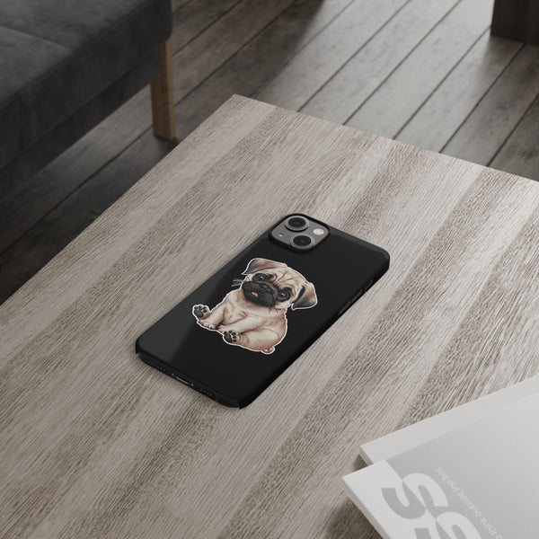 Premium Pug Puppy iPhone Case | Cute Pug Gifts Slim Phone Cases