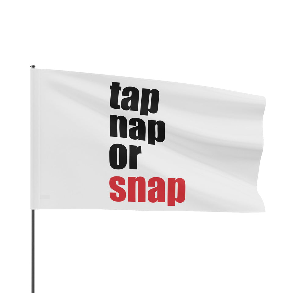 Brazilian Jiu Jitsu Tap Nap Or Snap Flag Banner | BJJ Flag