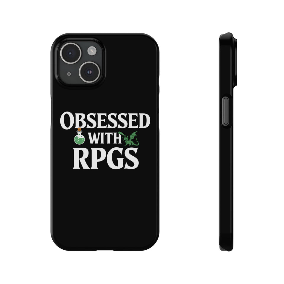 Premium Obsessed With RPGs iPhone Case | Role Playing Game Slim Phone Cases