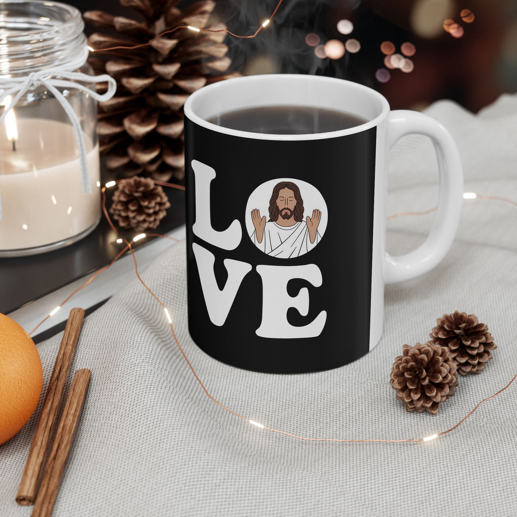 Love Jesus Ceramic Mug | Faith In Jesus Gifts (11oz)