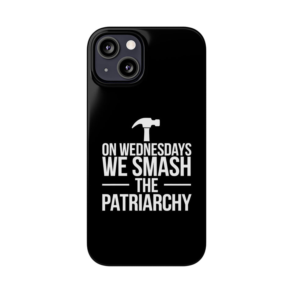 Premium On Wednesdays We Smash The Patriarchy iPhone Case | Feminist Gifts Slim Phone Cases