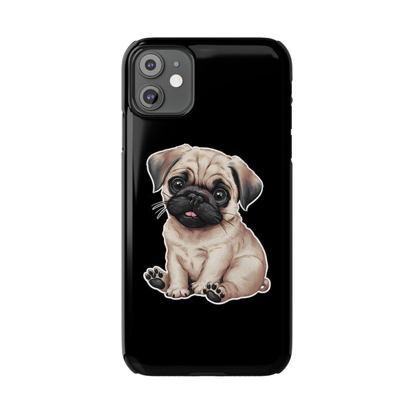 Premium Pug Puppy iPhone Case | Cute Pug Gifts Slim Phone Cases