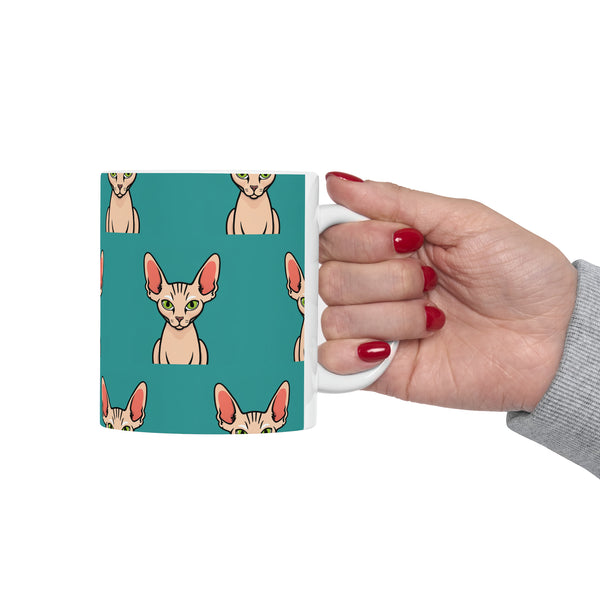 Sphynx Cat Mug | Sphynx Cat Gifts | Hairless Cat Sphynx Presents Cat Ceramic Mug 11oz