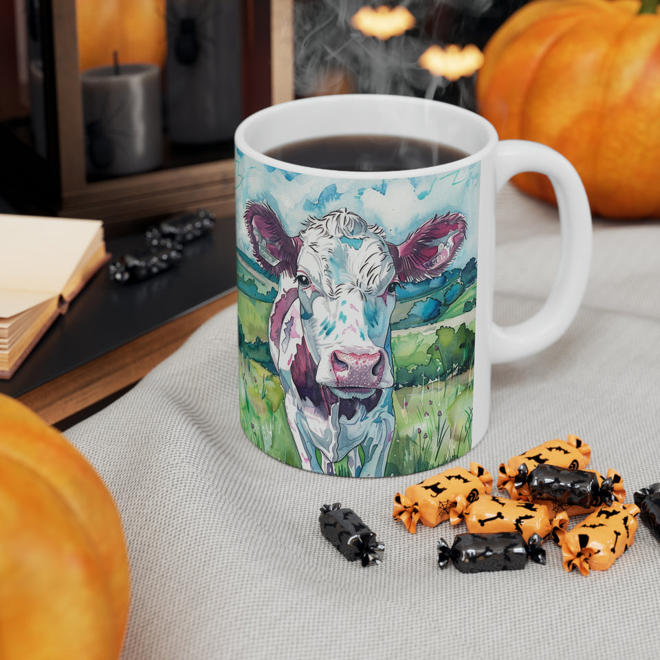 Cow Mug | Coffee Cow Mug | Cow Print Mug | Cow Presents | Highland Cow Mug 11oz