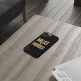 Premium Vegan Meat Is Murder iPhone Case | Vegan Gifts Slim Phone Cases Premium Vegan Meat Is Murder iPhone Case | Vegan Gifts Slim Phone Cases