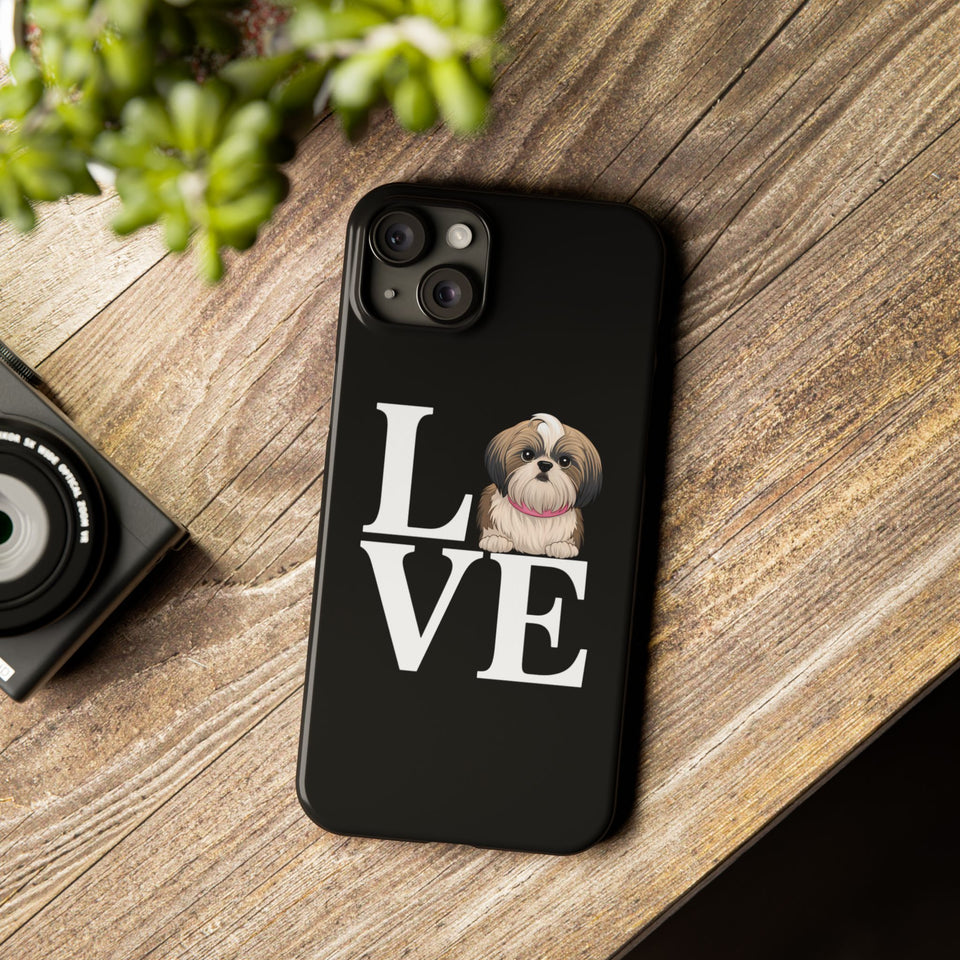 Premium Love Shih Tzu iPhone Case | Cute Shih Tzu Slim Phone Cases