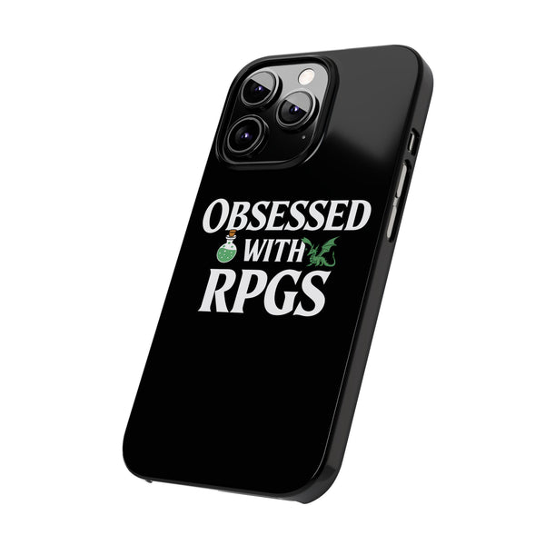Premium Obsessed With RPGs iPhone Case | Role Playing Game Slim Phone Cases