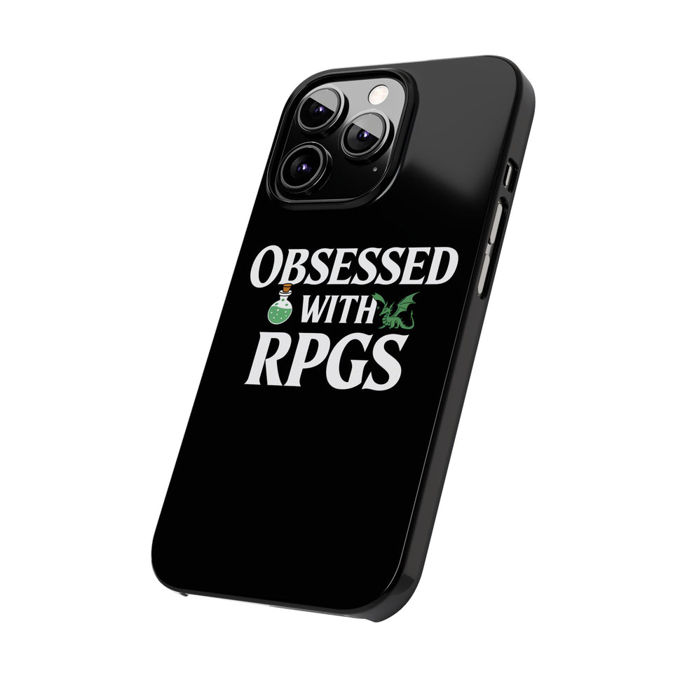 Premium Obsessed With RPGs iPhone Case | Role Playing Game Slim Phone Cases