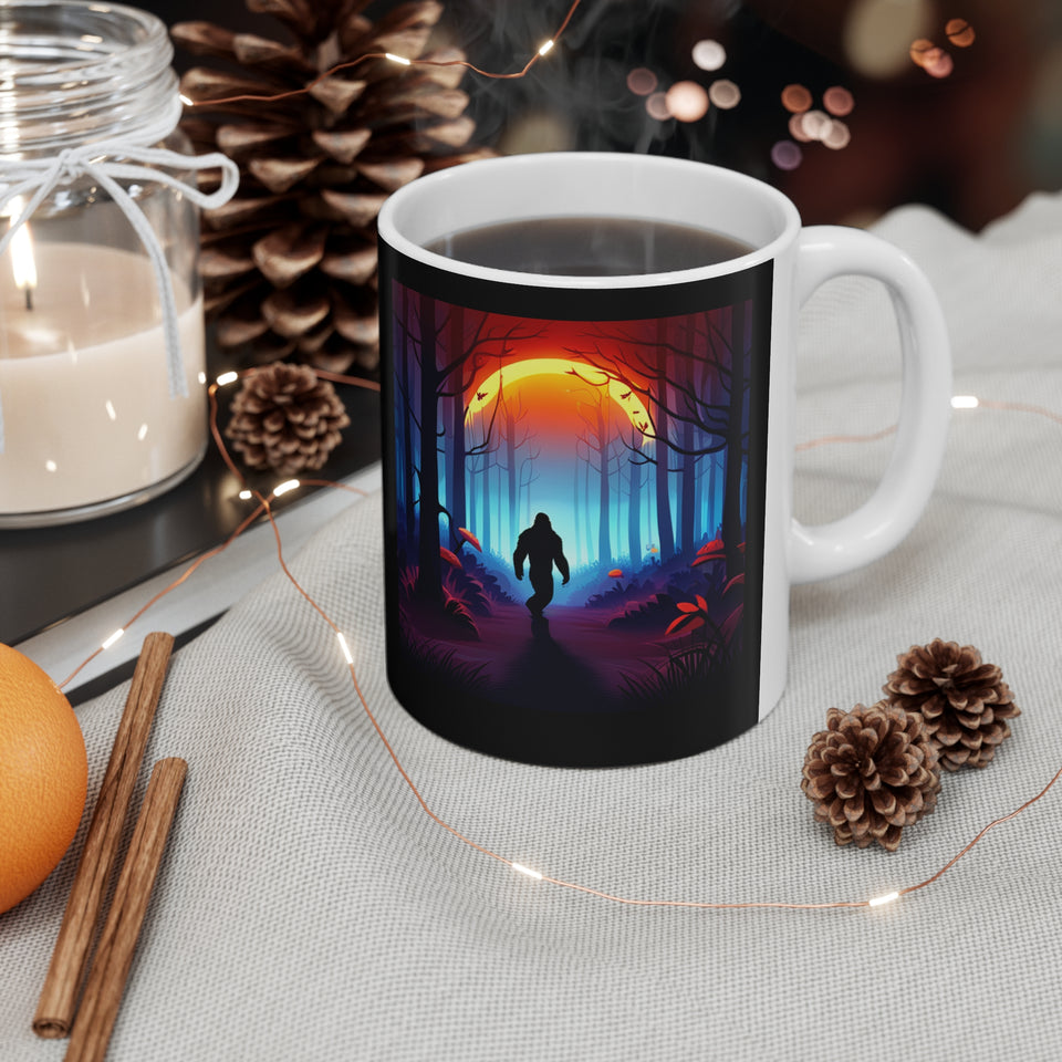 Bigfoot Mug | Bigfoot Gift | Sasquatch Yeti Abominable Snowman Ceramic Mug 11oz