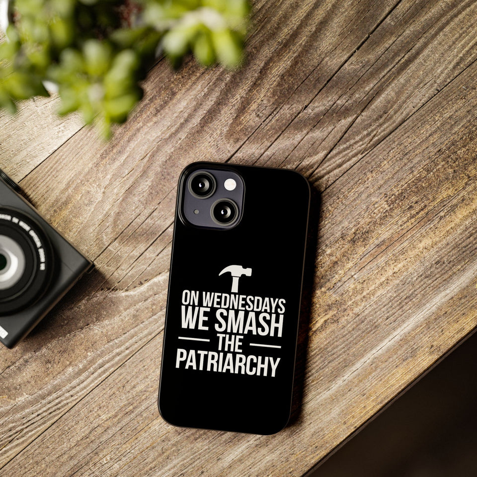 Premium On Wednesdays We Smash The Patriarchy iPhone Case | Feminist Gifts Slim Phone Cases
