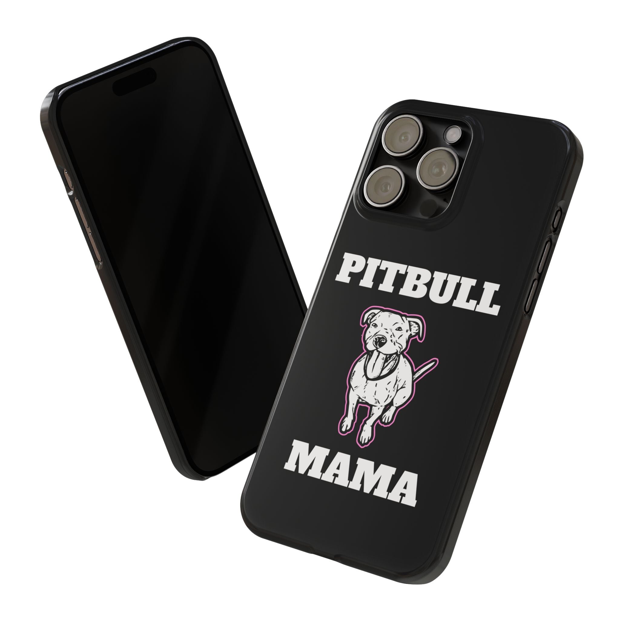 Premium Pitbull Mama 2 iPhone Case | Pitbull Gifts Slim Phone Cases