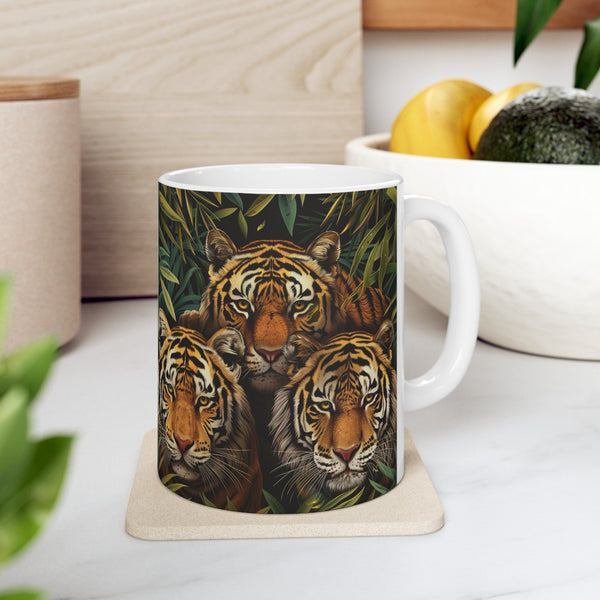 Tiger Mug Group | Tiger Coffee Mug | Cute Tiger Gift | Tiger Presents | Tiger Mug 2 11oz