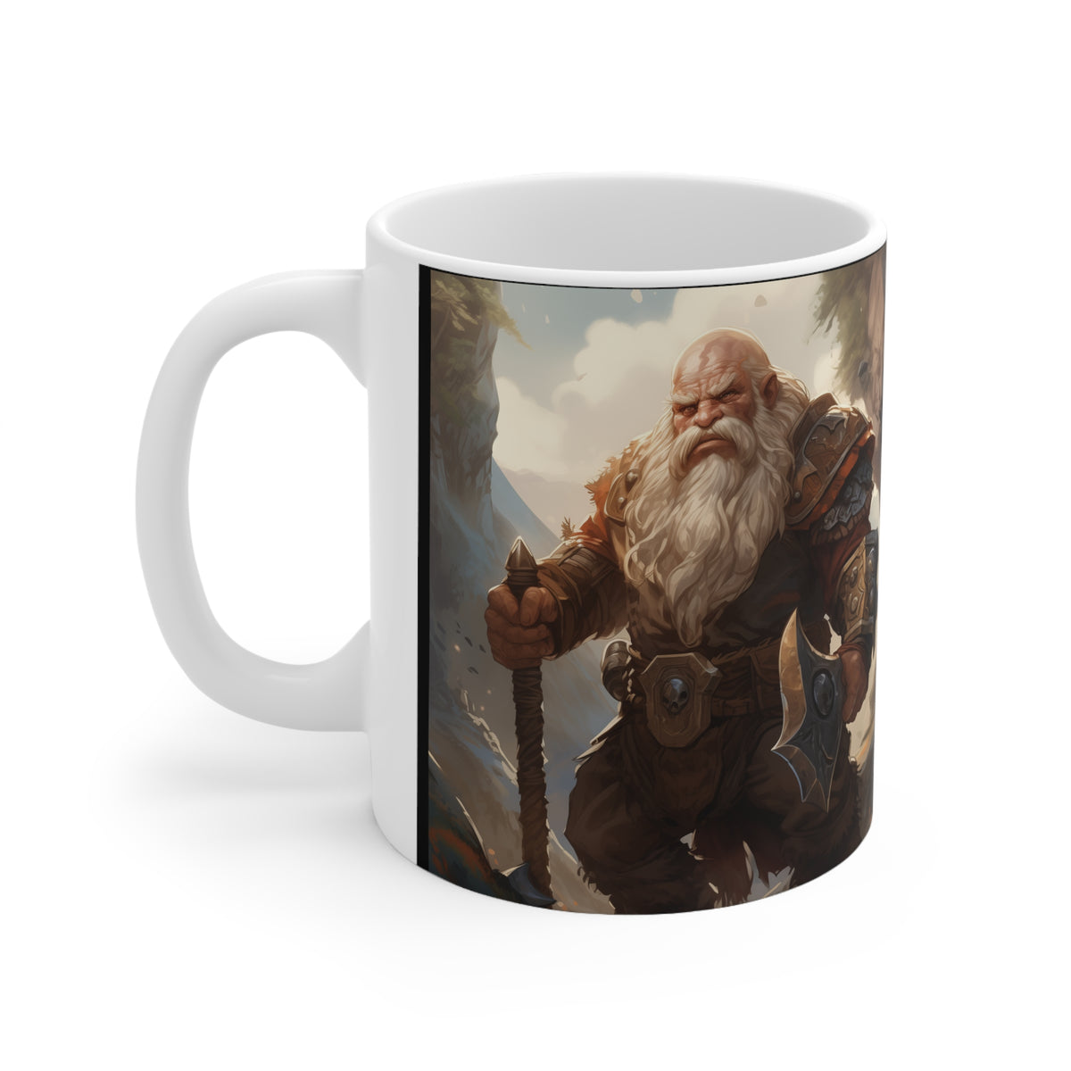 Fantasy RPG Dwarf Mug | Fantasy Roleplaying Game Gift | Fantasy Dwarf Mug 11oz, gifts for dungeon masters, 