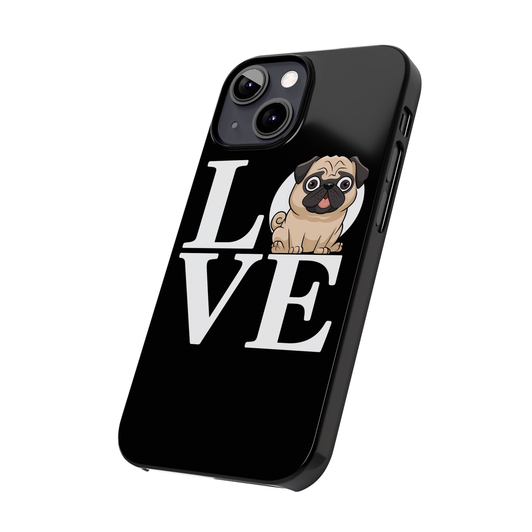 Love Pugs Slim iPhone Case | Cute Pug iPhone Case