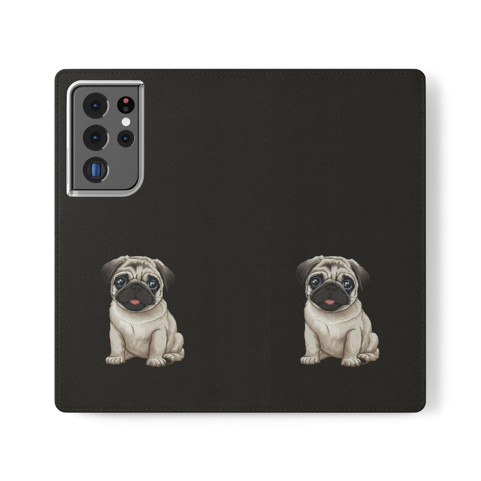 Pug iPhone & Samsung Wallet Phone Case | Pug Flip Cases