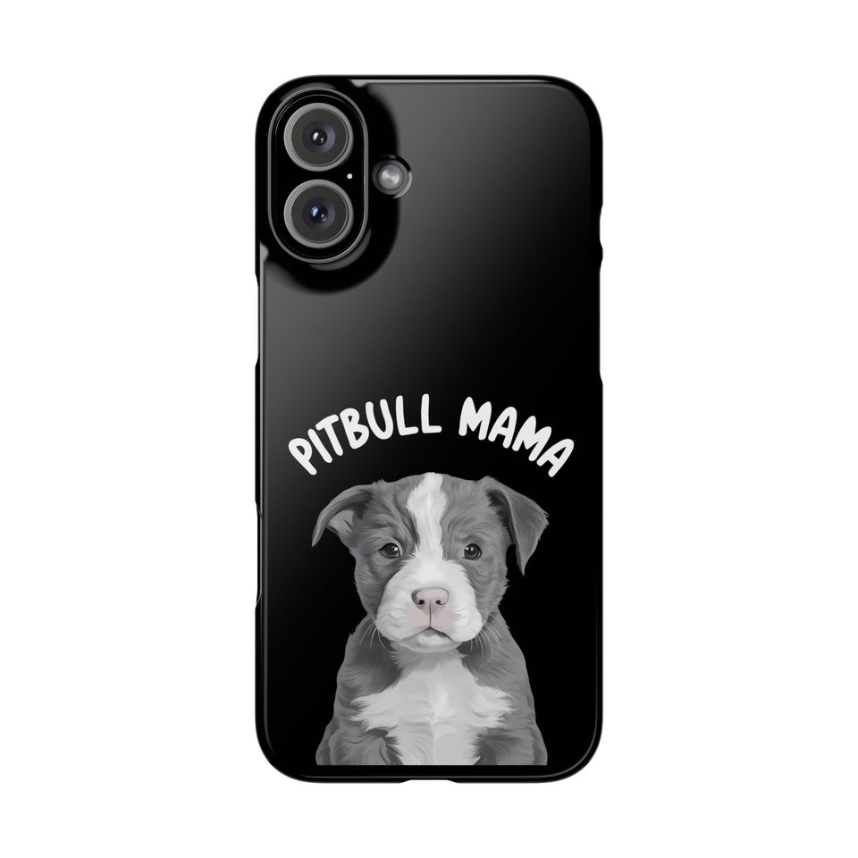 Premium Pitbull Mama iPhone Case | Pitbull Gifts Slim Phone Cases