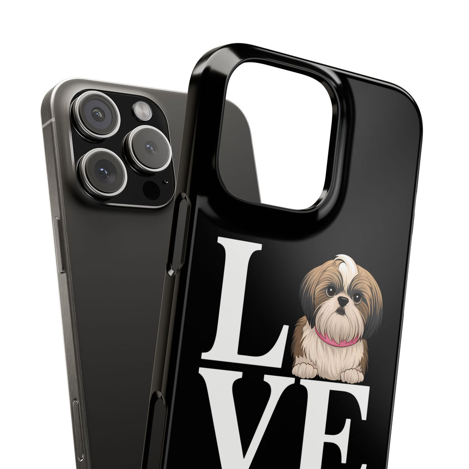 Premium Love Shih Tzu iPhone Case | Cute Shih Tzu Slim Phone Cases