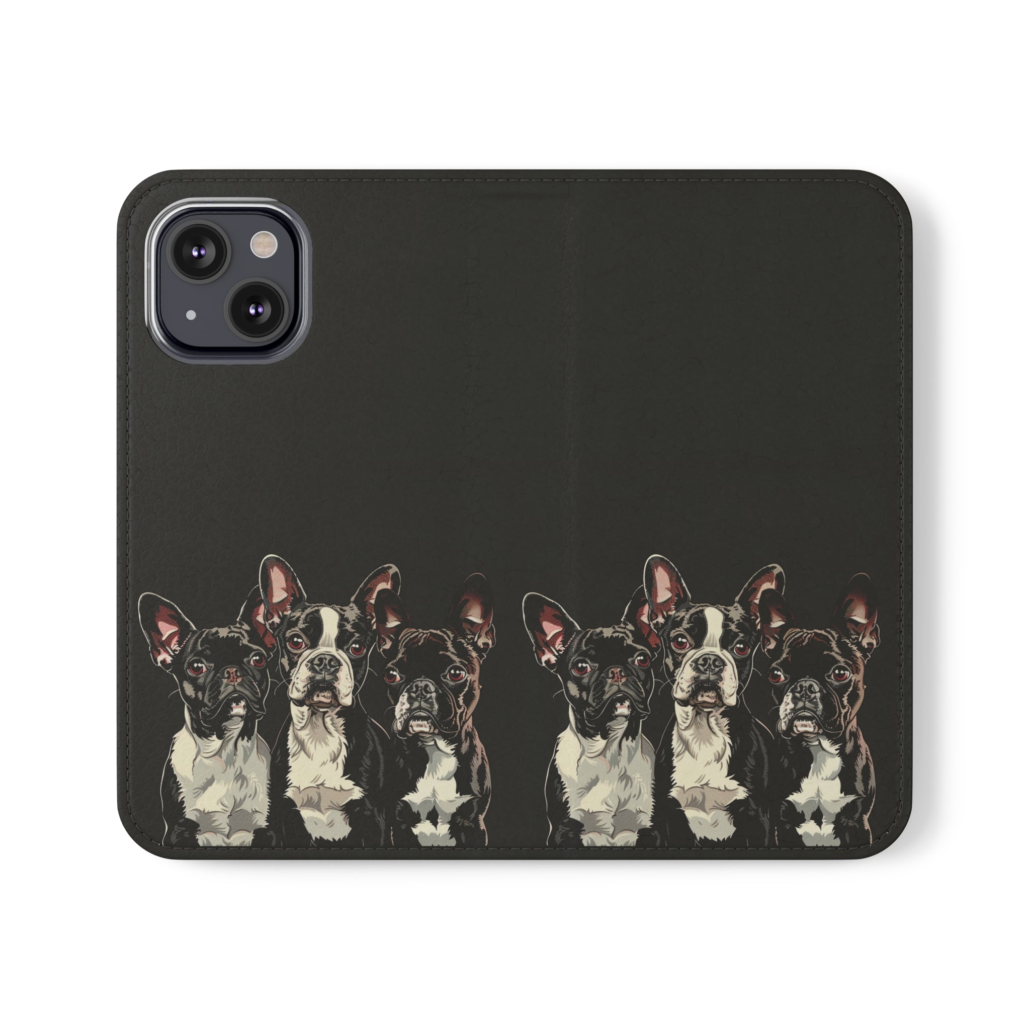 Boston Terrier Phone Case | Boston Terrier Wallet Phone Case | IPhone & Samsung Galaxy Boston Terrier Flip Cases