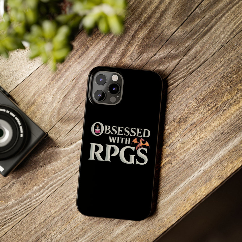 Premium Obsessed With RPGs iPhone Case | Fantasy Role Playing Game Slim Phone Cases