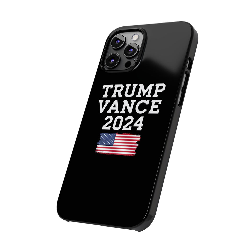 Premium Trump Vance 2024 iPhone Case | Donald Trump Gifts Slim Phone Cases
