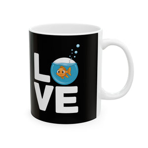 Cute Love Goldfish Mug | Goldfish Coffee Mug | Cute Goldfish Coffee Mug 11oz Cute Love Goldfish Mug | Goldfish Coffee Mug | Cute Goldfish Coffee Mug 11oz