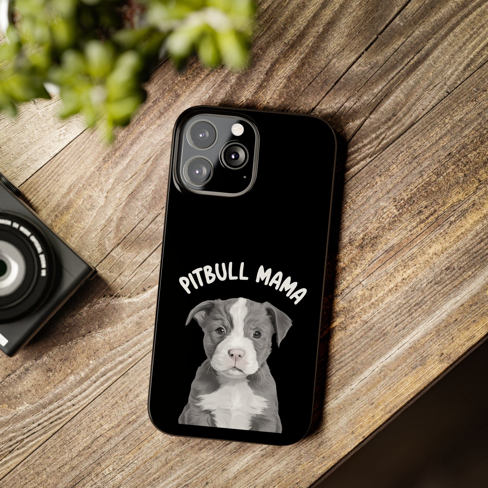 Premium Pitbull Mama iPhone Case | Pitbull Gifts Slim Phone Cases