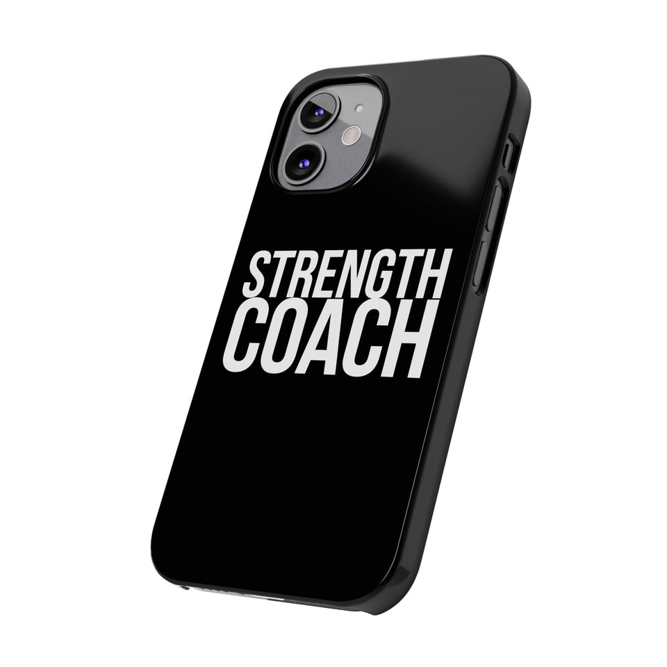 Premium Strength Coach iPhone Case | Strength Coach Gifts Slim Phone Cases