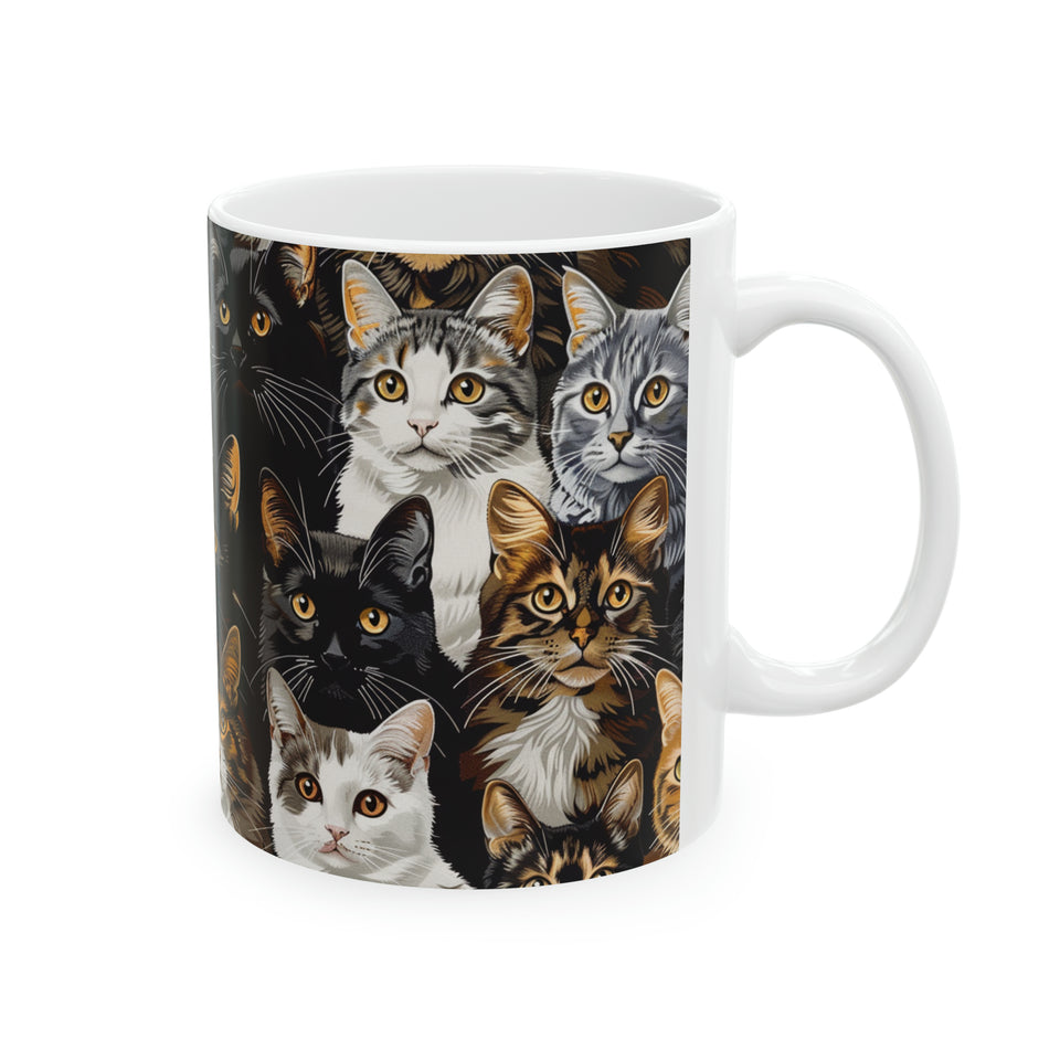 Cute Cats Mug | Cat Coffee Mug | Cute Cat Gift | Funny Cat Presents | Cat Mug 1 11oz